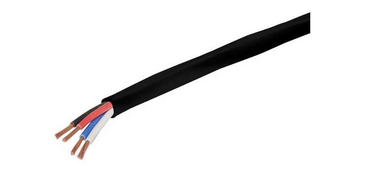 21AWG Black 4 Core Security Cable