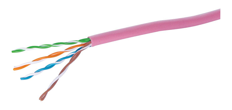 Pink Cat5e U/UTP LAN Data Cable