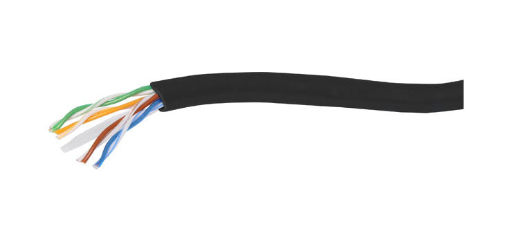 Black Cat6 U/UTP LAN Data Cable