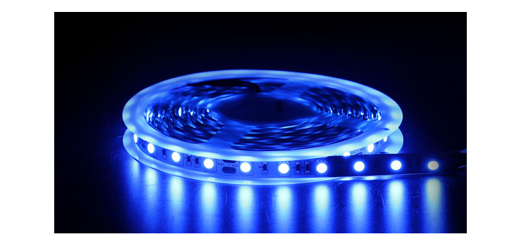 5050 Blue 12 Volt LED Strip Light 5m
