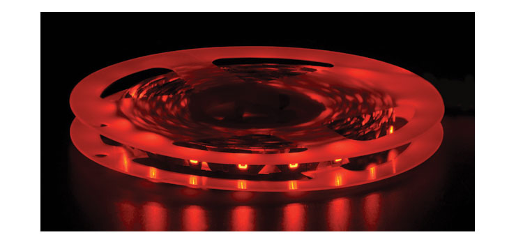 Red LED Adhesive Zig Zag Strip Lighting 2835 Chip
