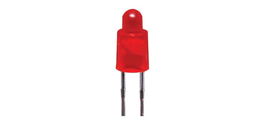 Red 6mcd 3mm Through Panel LED