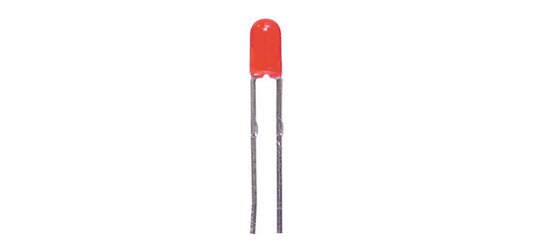 Red 12mcd 3mm Flangeless LED