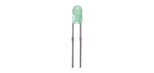 Green 70mcd 3mm Flangeless LED
