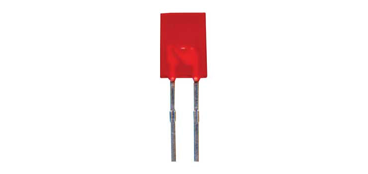 Red 1mcd 5x2mm Rectangular LED