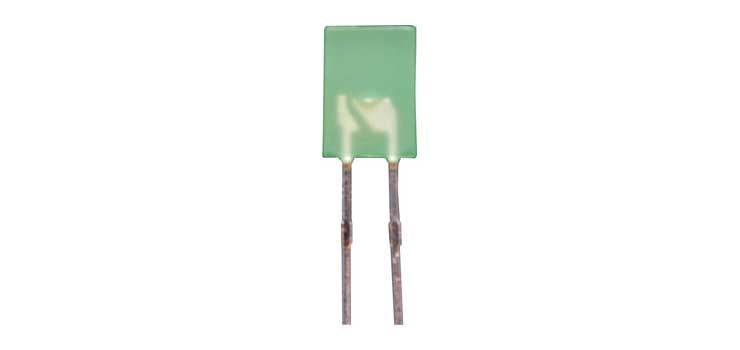 Green 7mcd 5x2mm Rectangular LED