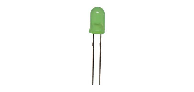 Green 80mcd 5mm LED