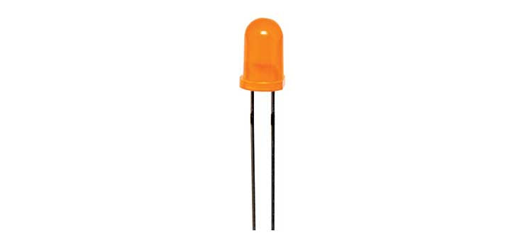 Orange 80mcd 5mm LED