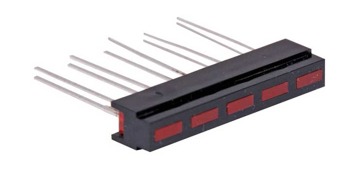 5xRed Bar Graph LED