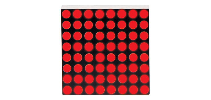 8x8 Red LED Matrix Display