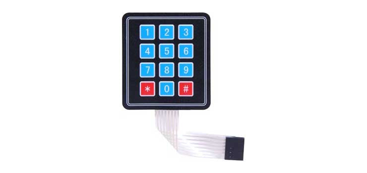 3x4 Numeric Membrane Keypad Module