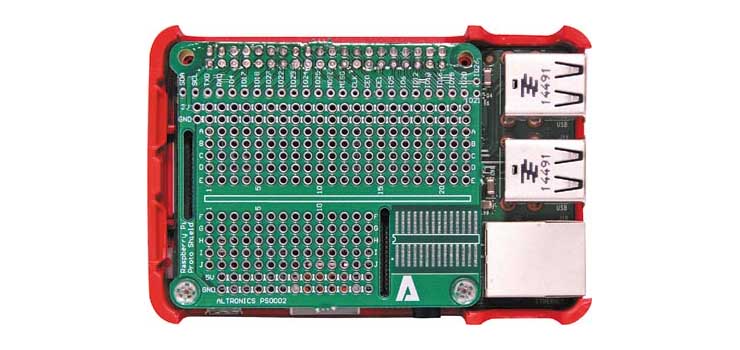 Raspberry Pi CaseHAT SOIC28 Prototyping Board