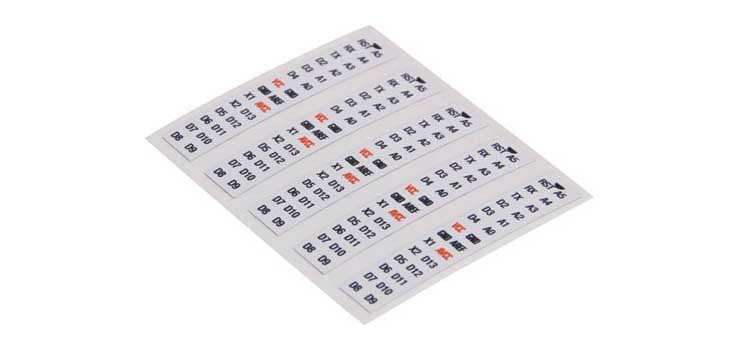 ATmega328P Vinyl Pinout Stickers - 5 Pack