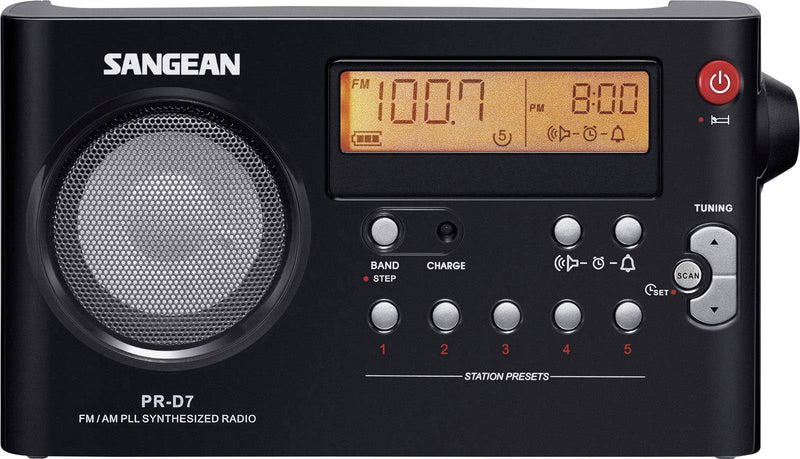 Sangean PR-D7 Portable radio FM, AM PRD7BK