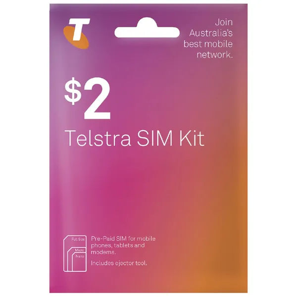 Telstra Prepaid $2 Sim TEPPSIMTRIO$2