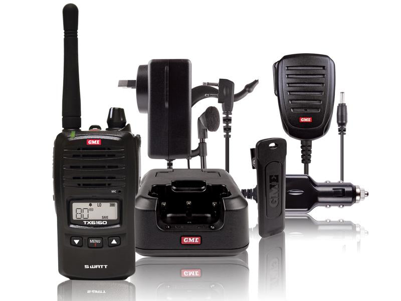 GME TX6160 5 Watt IP67 UHF CB Handheld Radio Kit TX6160